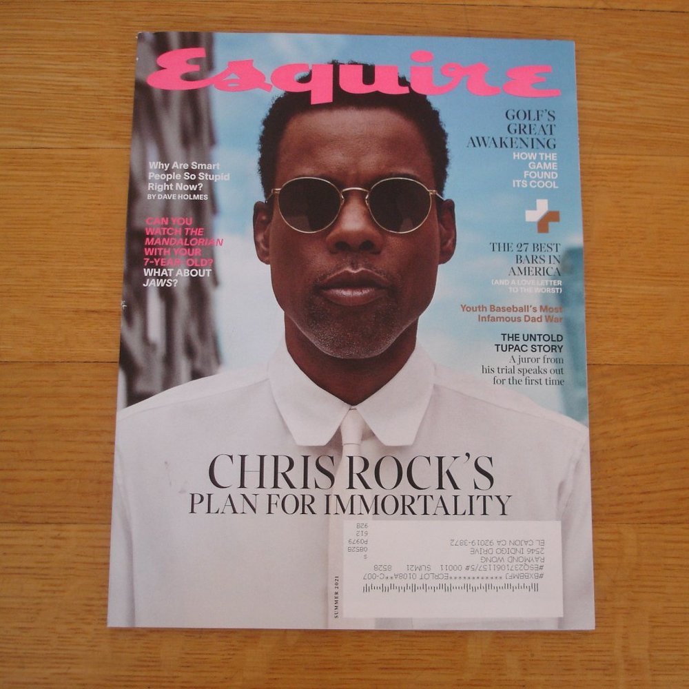 2/$12: ESQUIRE MAGAZINE Summer 2021 Chris Rock